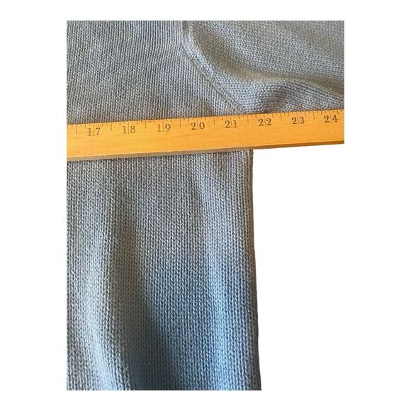 Vintage Tommy Hilfiger Men's M Blue Pullover Sweater Crewneck Logo Heavyweight - Picture 7 of 9